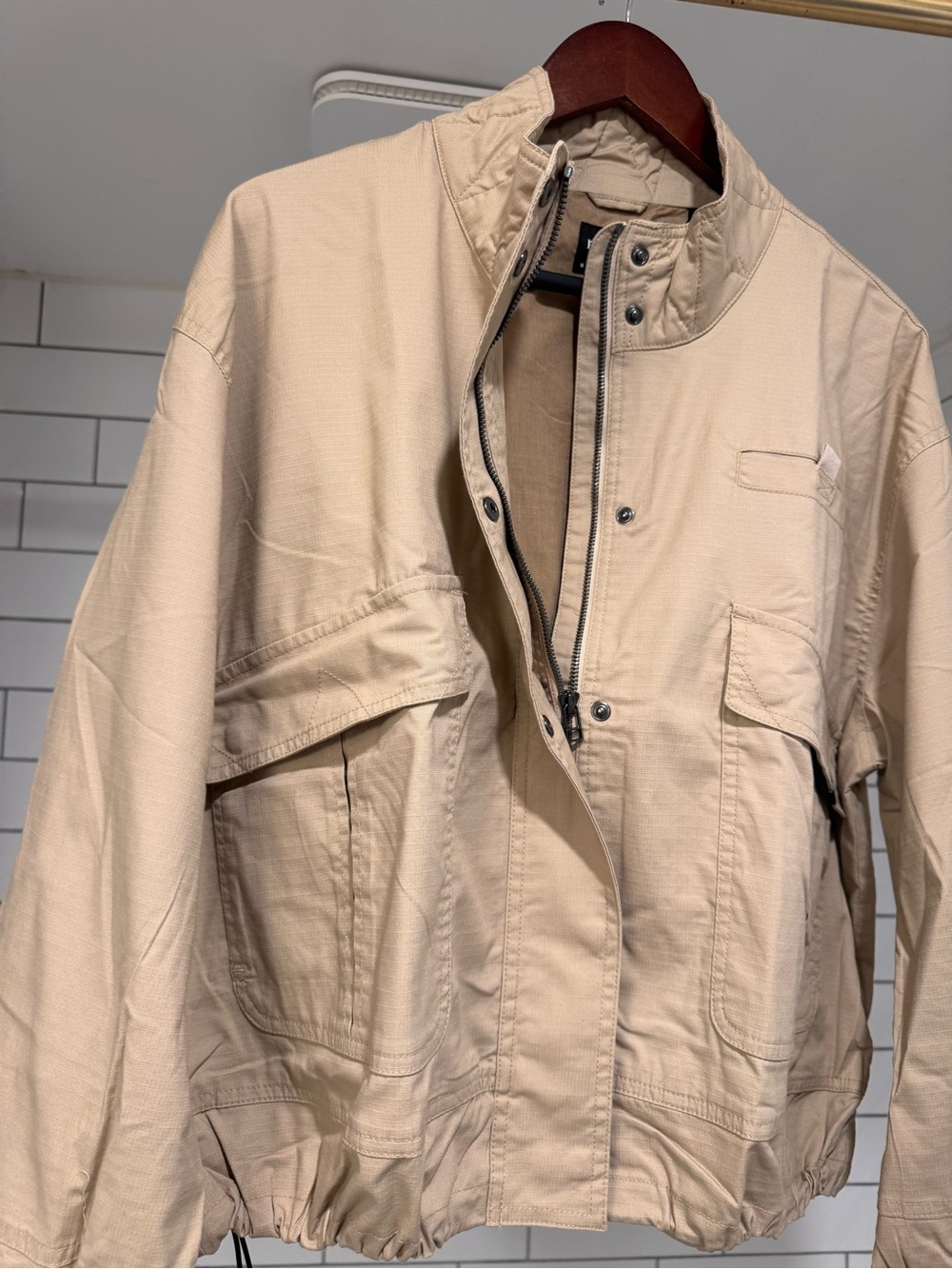 NWT Prana Palisades Ripstop Jacket Size M Sandstone Utility
